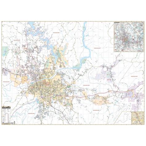 Tuscaloosa Alabama Wall Map Shop City And County Maps