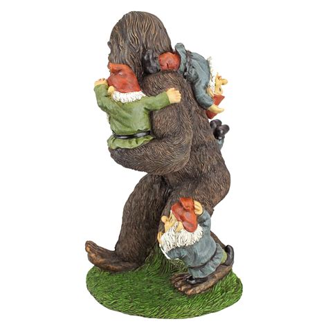 Schlepping Garden Gnomes Bigfoot Statue