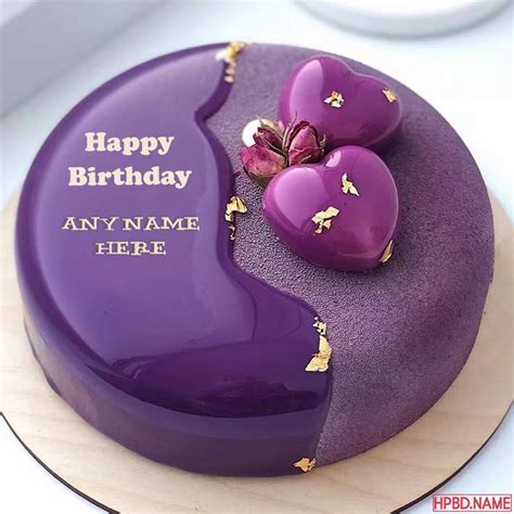 Happy birthday cute cake wishes sayings for love happy bday best messages quotes greeting cards pictures images for lover girlfriend boyfriend happy b'day best wishes this gorgeous heart shaped birthday cake is edged with white chocolate curls and covered with a bed of fresh pink roses. Creative and Designer Purple Birthday Cakes With Name Edit