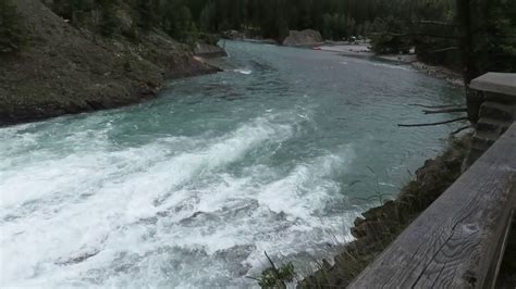 Bow Falls The Spectacular Cascade White Water Rapids On Bow River In