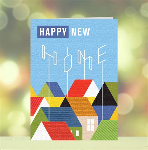 Happy New Home Greetings Card By Loveday Designs