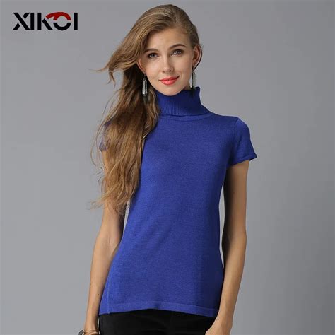 Xikoi Women Sweaters And Pullover Warm Wool Turtleneck High Elasticity