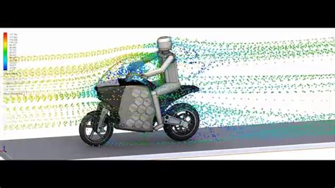 Cfd Study Drag Coefficient Electric Touring Motorcycle Youtube