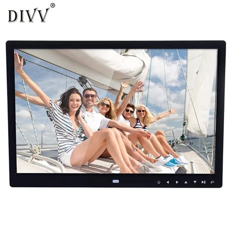 15 inch digital photo frame for picture with multimedia playback contemporary design with touch