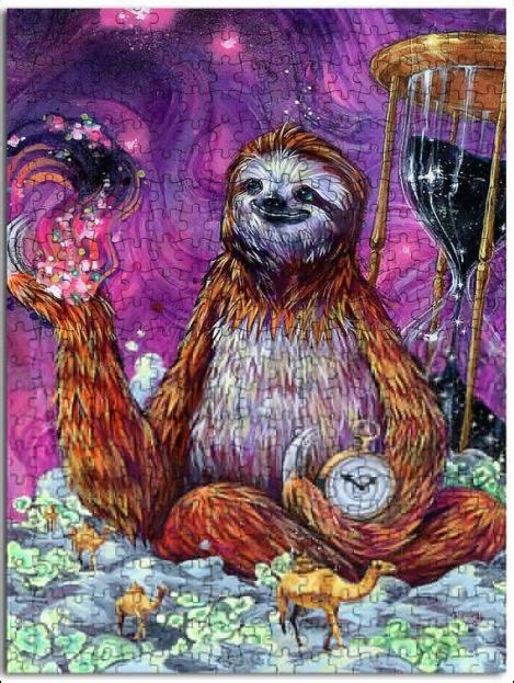 ( 4.4) out of 5 stars. Time Master Poop Sloth jigsaw puzzles | Ethershirt
