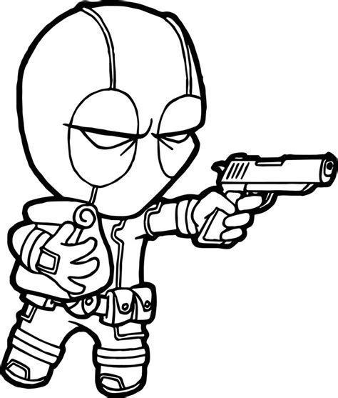 Supercoloring.com is a super fun for all ages: Little Chibi Deadpool Coloring Page | Unicorn coloring ...