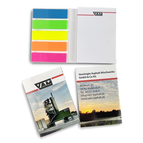 Kleines Haftnotizset Softcover Display Druck