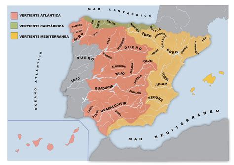 Mapa Dos Rios Da Peninsula Iberica