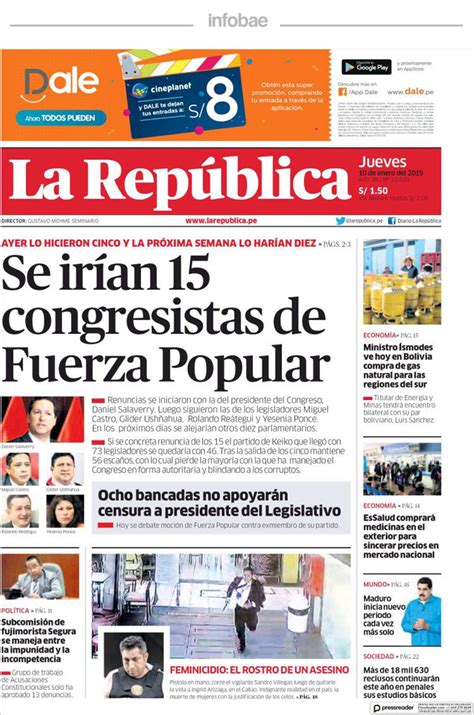 La República Perú 10 De Enero De 2019 Perfil Formosa