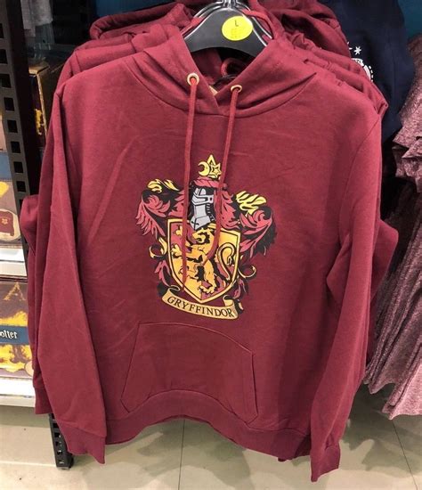 Harry Potter Gryffindor Sweat Top Hooded Jumper Hoodie Ladies Primark