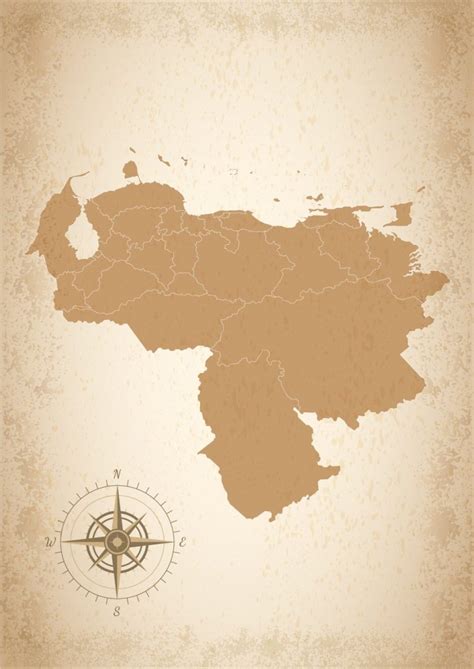 Mapa De Venezuela Mapa Político Mudo Para Colorear