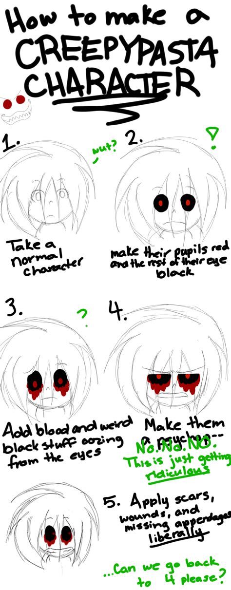 How To Make Your Own Creepypasta Character By Kristoonzartist76 On