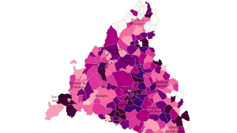 La positividad global se sitúa entre el 5 y el 6% y continúa su tendencia descendente. Barrios y zonas de Madrid a las puertas de un posible ...