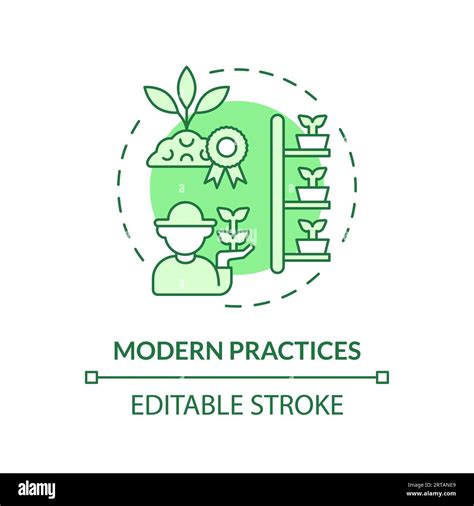 Modern Practices Green Concept Icon Stock Vector Image And Art Alamy