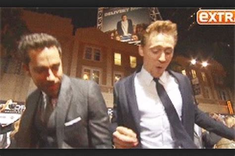Tom Hiddleston And Zachary Levi Dance Off Zachary Levi Levi Movies And Tv Shows