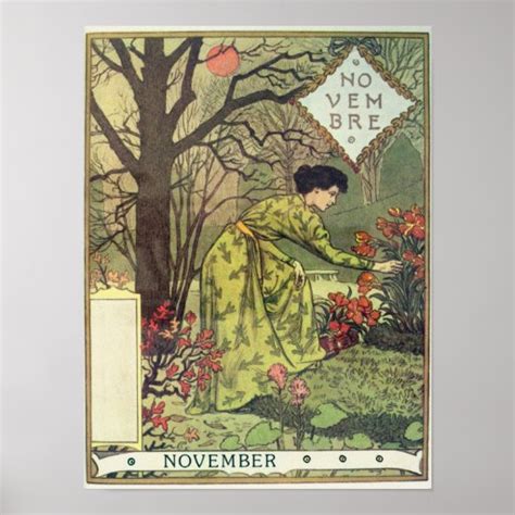November Poster Zazzle