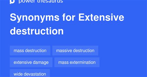 Extensive Destruction Synonyms 80 Words And Phrases For Extensive