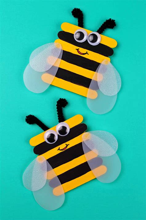 Popsicle Stick Bumble Bee Craft Frugal Mom Eh