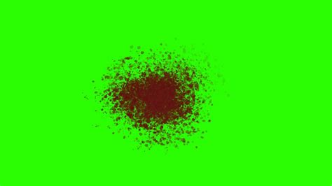 Blood Splatter Green Screen Animation Youtube
