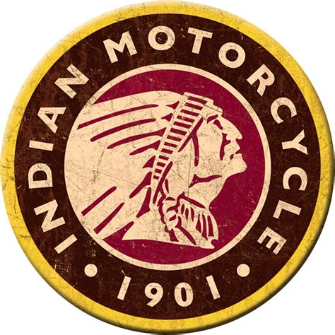 Indian Logo Kjøleskapmagnet Metallskiltno