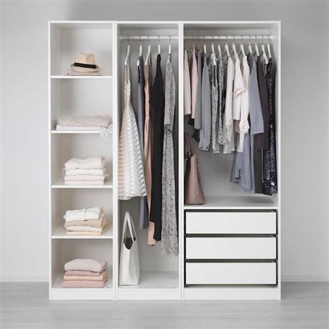 Design your dream wardrobe system or book a free pax wardrobe planning appointment. PAX white, Wardrobe, 175x58x201 cm, Width: 175 cm - IKEA