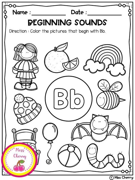 Beginning Sounds Coloring Pages Beginning Sounds Preschool Letters