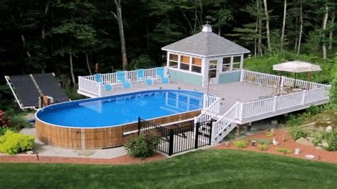 Above Ground Pool Deck Patio Ideas Youtube