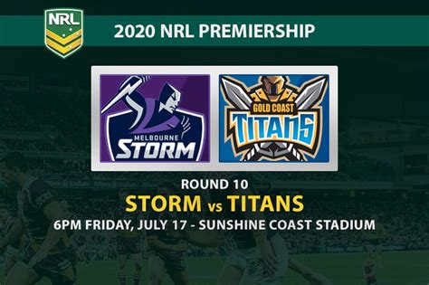 You can watch melbourne storm vs. Storm vs Titans betting tips | NRL 2020 | Round 10