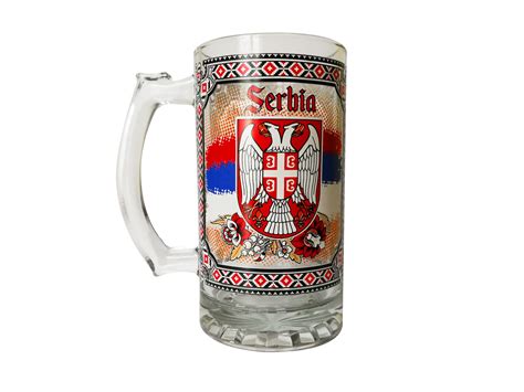 Velika Krigla Za Pivo Srbija Serbia Art