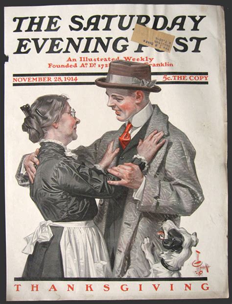 1914 Saturday Evening Post Cover ~ Jc Leyendecker Vintage Magazine Covers