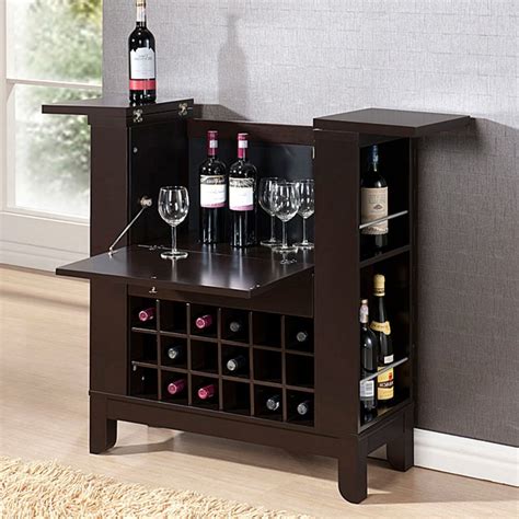 Mini Bar Furniture Cabinet Wine Dry Office Home Wooden Storage Liquor