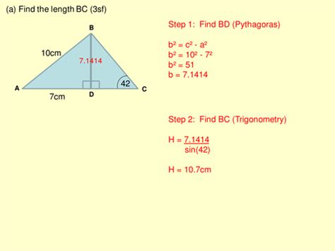 Pythagoras Trigonometry Two Step Problem Solving Teaching Resources