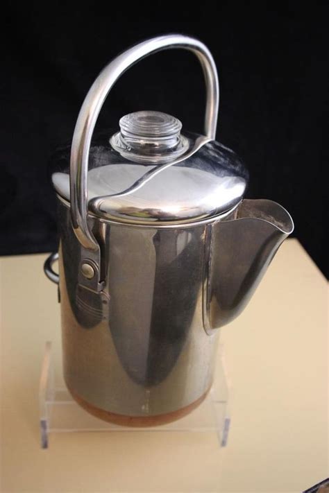 Turn it on, and let it run through a cycle. Revere Ware Copper Clad Camp Coffee Pot Percolator 14 Cup ...