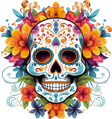 Sugar Skulls Day Of The Dead Skull Dia De Los Muertos Mexican Sugar