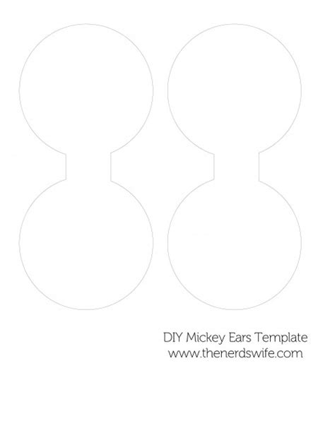 20 Diy Mickey Ears Template Free Popular Templates Design