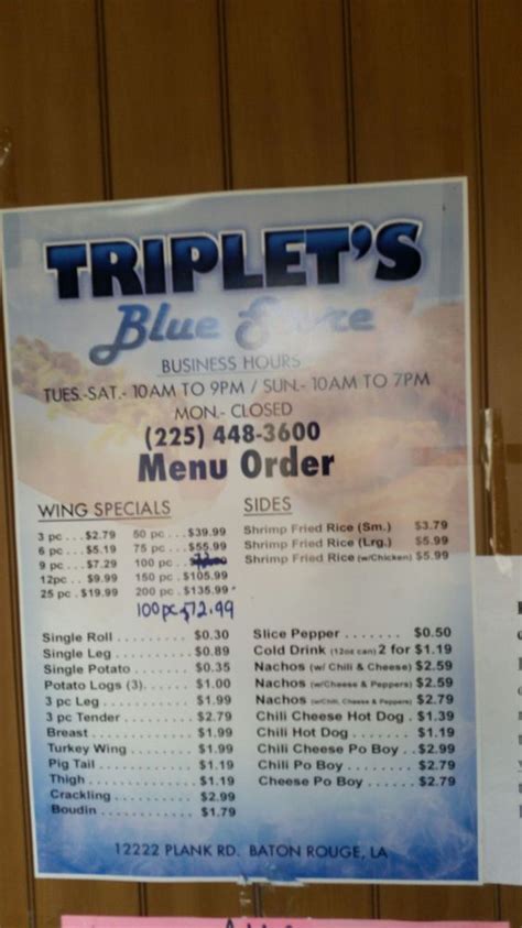 Wigs.com is proud to work with only the highest quality wig brands in the market! Triplets Blue Store - Chicken Wings - 12222 Plank Rd ...