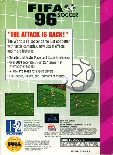 Fifa Soccer 96 Images Launchbox Games Database