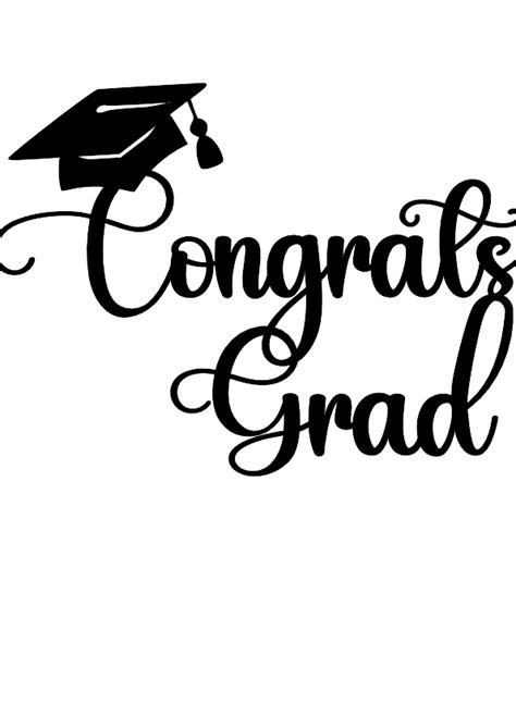 Free Svg Files For Cricut Congrats Grad Svg File