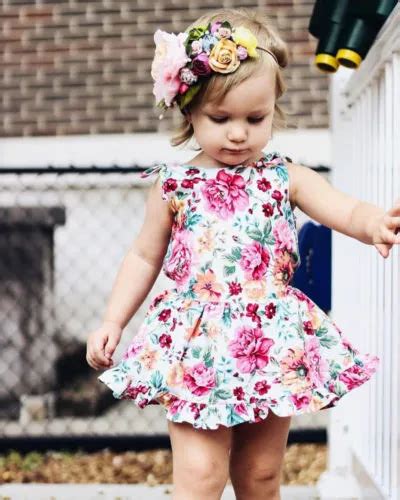 Toddler Kids Baby Girls Sleeveless Floral Princess Dress Sundress