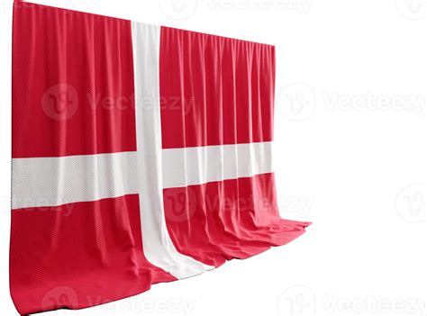 Danish Flag Curtain in 3D Rendering Denmark's Rich History 28284137 PNG