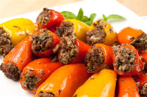 If you can't find it, substitute. Low-Cal Mini Stuffed Peppers - Diet.st