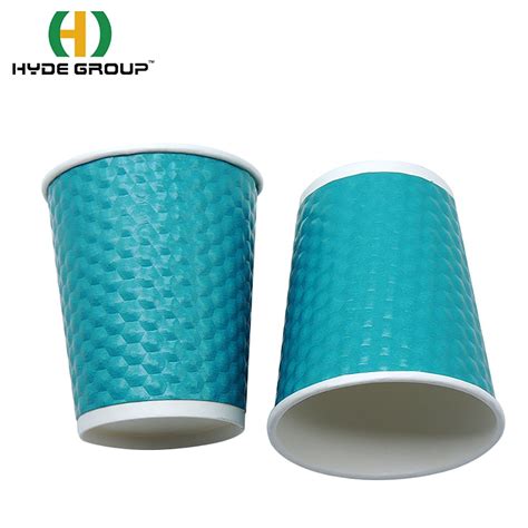 Custom Printed Disposable Corrugated Ripple Coffee Paper Cup China