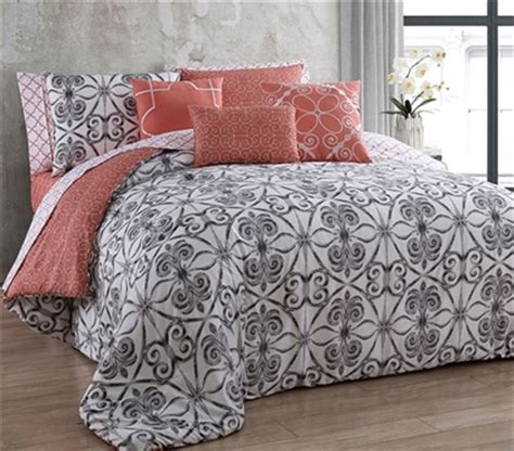 Shop for bedspreads and comforters at bed bath & beyond. Coral White and Gray College Comforter Extra Long Twin ...