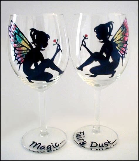 fairies glassware wine glass glass