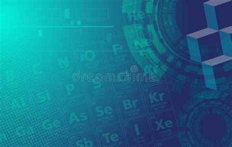 Abstract Technology Chemistry And Science Background Stock Vector