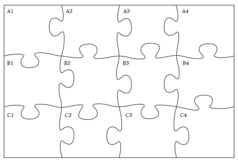 Gallery For Cool Puzzle Pieces Template Puzzle Piece Template