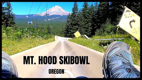Virtual Riding Alpine Slide Pov Mt Hood Skibowl Oregon Youtube