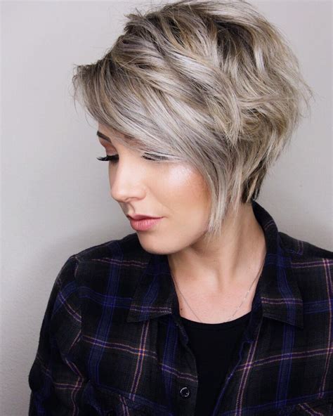 Cropping your short haircuts for thin hair can also work if you do it right. 20 Photo of Tapered Gray Pixie Hairstyles With Textured Crown