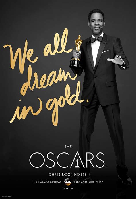 We All Dream In Gold 2016 Oscar Posters Oscars 2016 Photos 88th Academy Awards