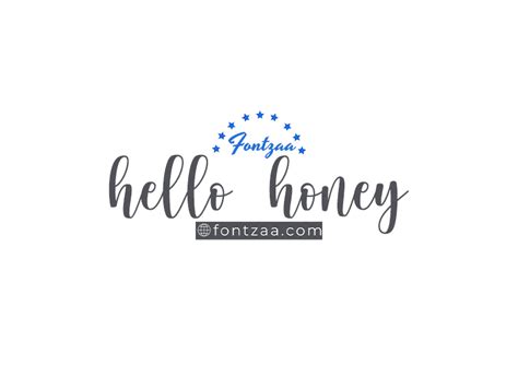 Hello Honey Font Fontzaa Fonts Free Download